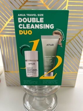 ✨ Anua Heartleaf Double Cleansing Duo Set | Factory Sealed | Travel Size ✨